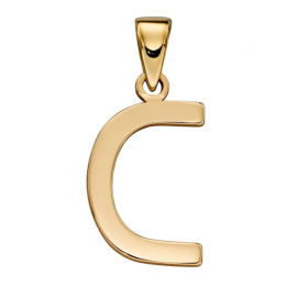 Gold Letter 'C' Pendant (GP 2202)